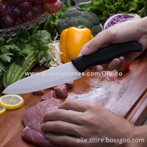 Ceramic Chef Knife, 6-inch, Pure White Ceramic Blade